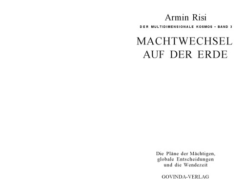 Machtwechsel auf der Erde GERMAN