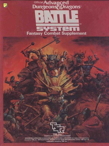 Official Advanced Dungeons and Dragons Battle System: Fantasy Combat Supplement