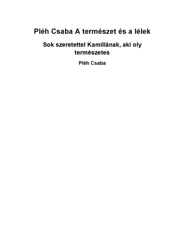 A természet és a lélek