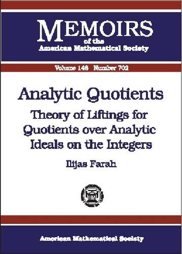 Analytic quotients: theory of liftings for quotients over analytic ideals on the integers