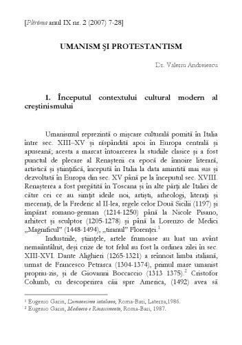 Revista Pleroma nr.2 2007