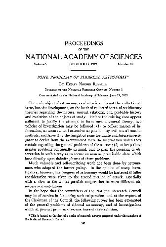 Some Problems of Sidereal Astronomy (1917)(en)(26s)