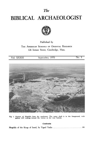 [Magazine] The Biblical Archaeologist. Vol. 33. No 3