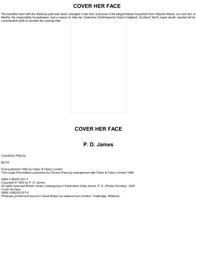 Cover Her Face (Adam Dalgliesh Mysteries 1)