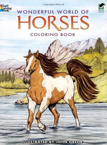 Wonderful World of Horses Coloring Book