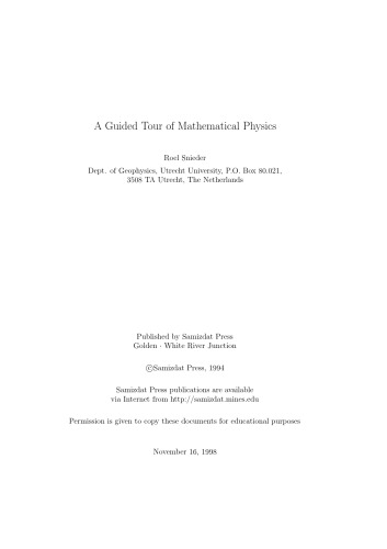 A Guided Tour of Mathematical Physics