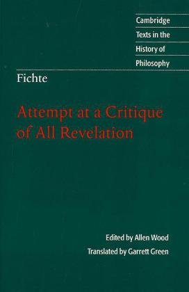 Attempt at a Critique of All Revelation
