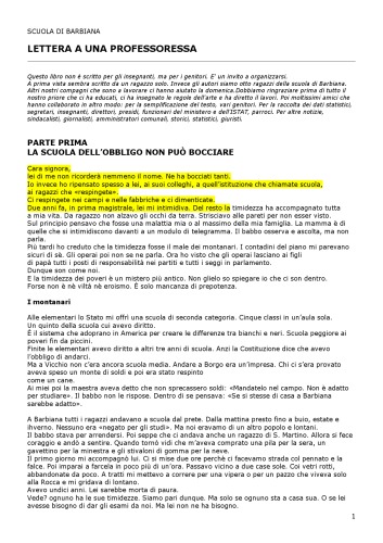 Lettera a una professoressa