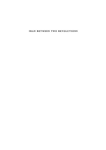 Iran Between Two Revolutions