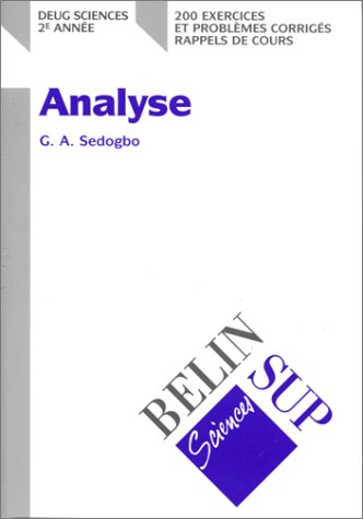 Analyse, DEUG Sciences 2e année