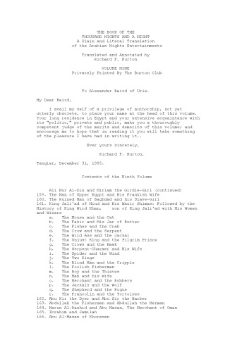 1001 Arabian Nights - Volume 9