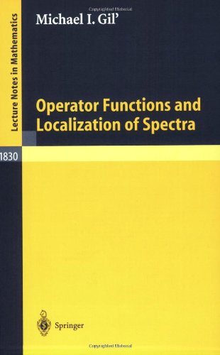 Operator Functions and Localization of Spectra