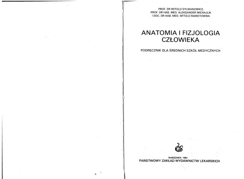 Anatomia i fizjologia człowieka: podręcznik dla średnich szkół medycznych