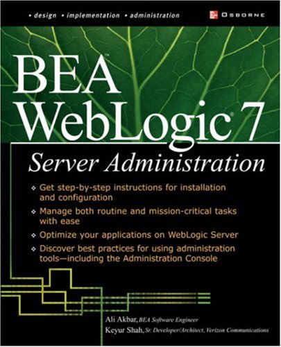 BEA WebLogic 7 server administration