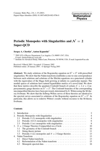 Communications in Mathematical Physics - Volume 234