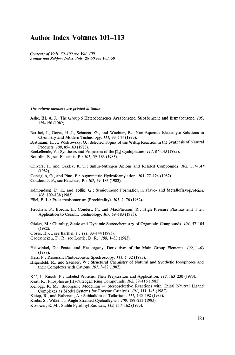 Cyclophanes I