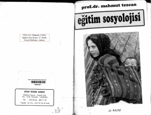 Eğitim Sosyolojisi 10.Baskı (1996) (JPEG Version)