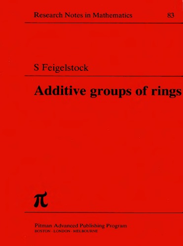 Additive groups of rings,