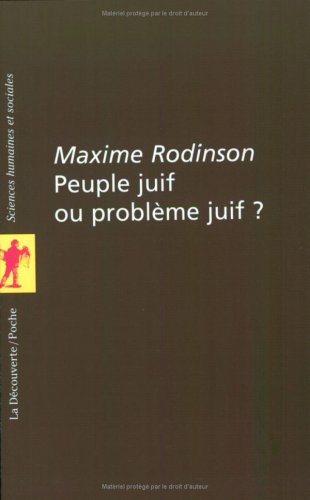 Peuple juif ou problème juif ?
