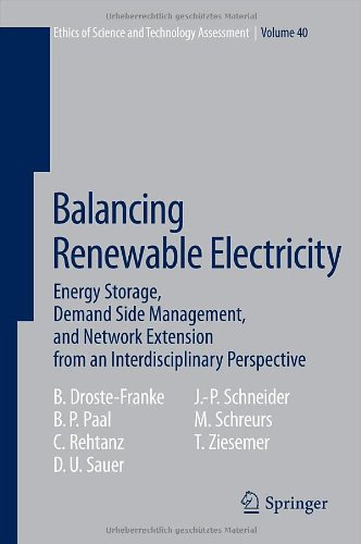 Balancing Renewable Electricity: Energy Storage, Demand Side Management, and Network Extension from an Interdisciplinary Perspective