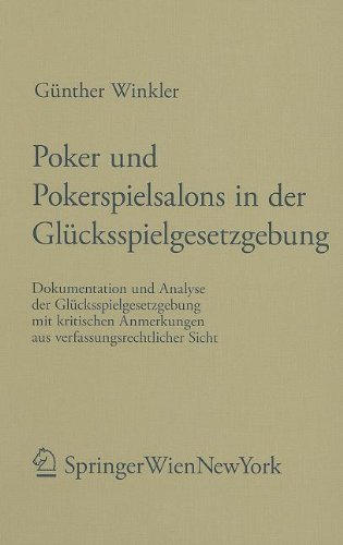 Poker und Pokerspielsalons in der Glücksspielgesetzgebung