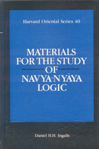 Materials For the Study of Navya-Nyaya Logic