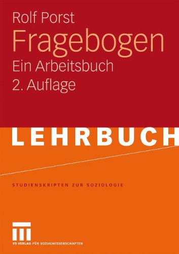 Fragebogen: Ein Arbeitsbuch, 2. Auflage