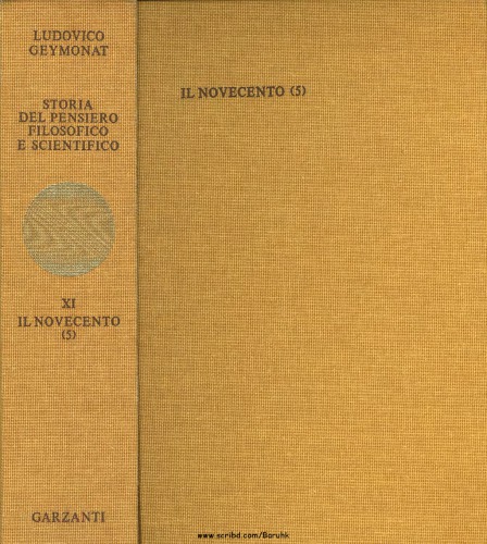 Storia del pensiero filosofico e scientifico: il Novecento - Tomo V