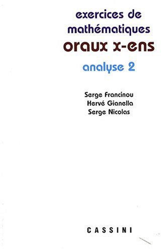 Exercices de mathématiques Oraux de l'ENS : Analyse 2