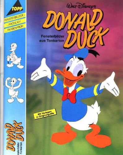Donald Duck. Fensterbilder aus Karton