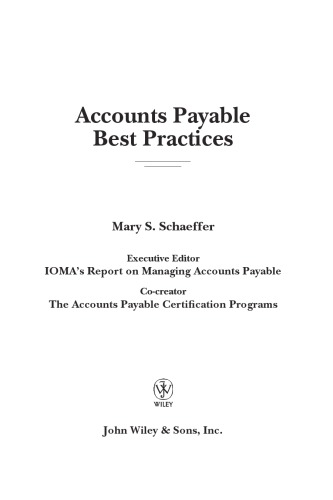 Accounts payable best practices
