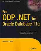 Pro ODP .NET for Oracle database 11g