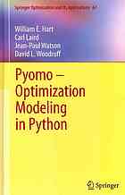 Pyomo – Optimization Modeling in Python