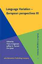 Language variation - European perspectives III : selected papers from the 5th International Conference on Language Variation in Europe (ICLaVE 5), Copenhagen, June 2009