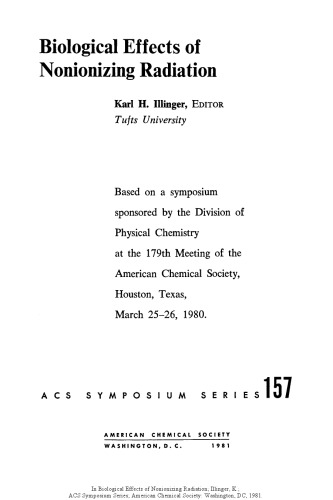 Biological Effects of Nonionizing Radiation