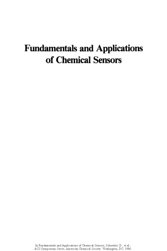 Fundamentals and Applications of Chemical Sensors
