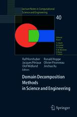 Domain Decomposition Methods in Science and Engineering