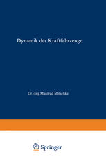 Dynamik der Kraftfahrzeuge