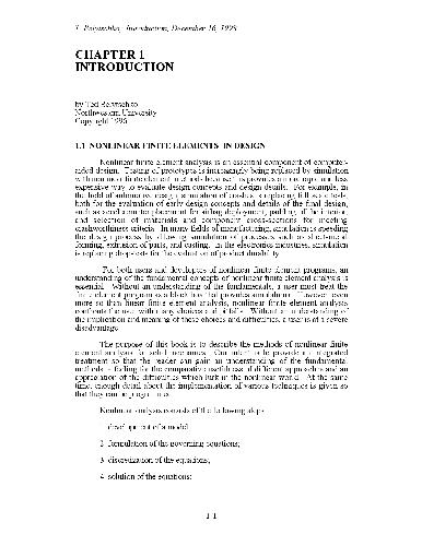 Nonlinear Finite Elements in Design