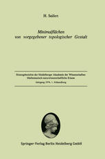 Minimalflächen von vorgegebener topologischer Gestalt: (Vorgelegt in der Sitzung vom 8. Dezember 1973)