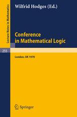 Conference in Mathematical Logic — London ’70