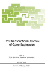 Post-transcriptional Control of Gene Expression