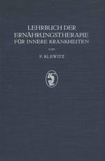 Lehrbuch der Ernahrungstherapie fur Innere Krankheiten