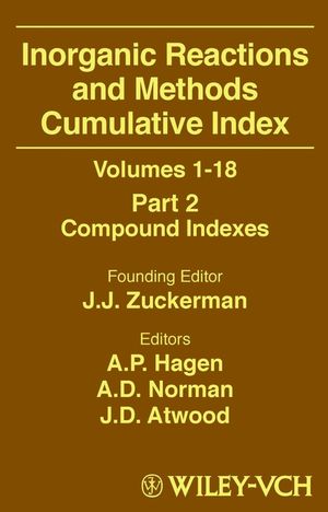 Inorganic Reactions and Methods: Volumes 1-18 Part 2 Compound Indexes