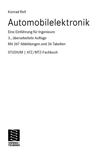 Automobilelektronik: Eine Einführung für Ingenieure