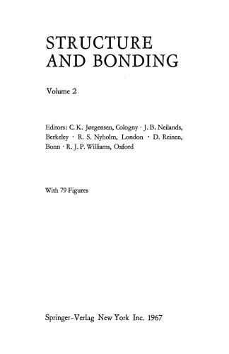 Structure and Bonding